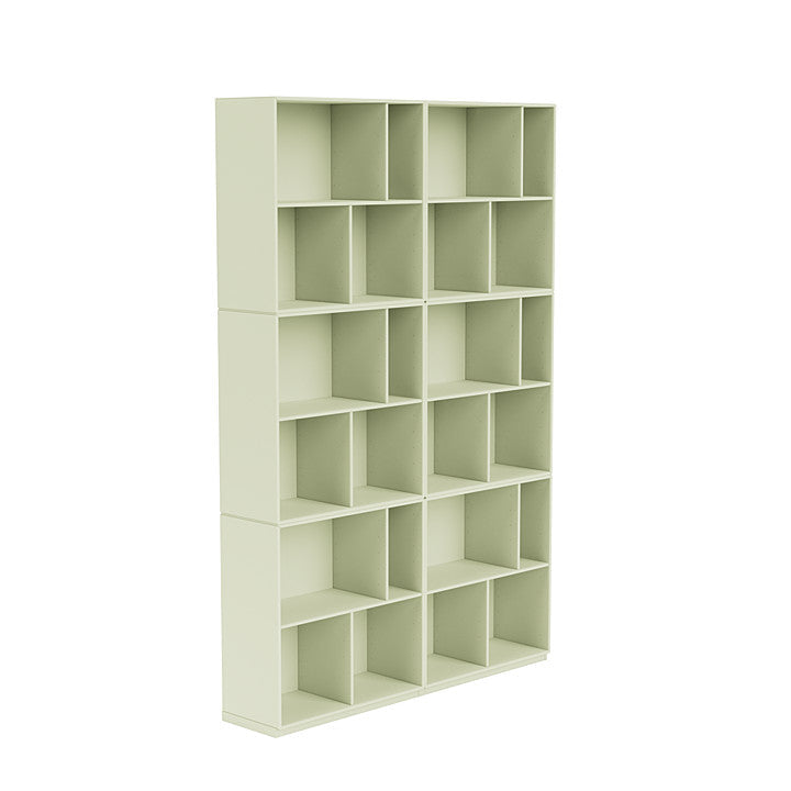 Montana Lesen Sie ein geräumiges Bücherregal mit 3 cm Sockel, Pomelo Green