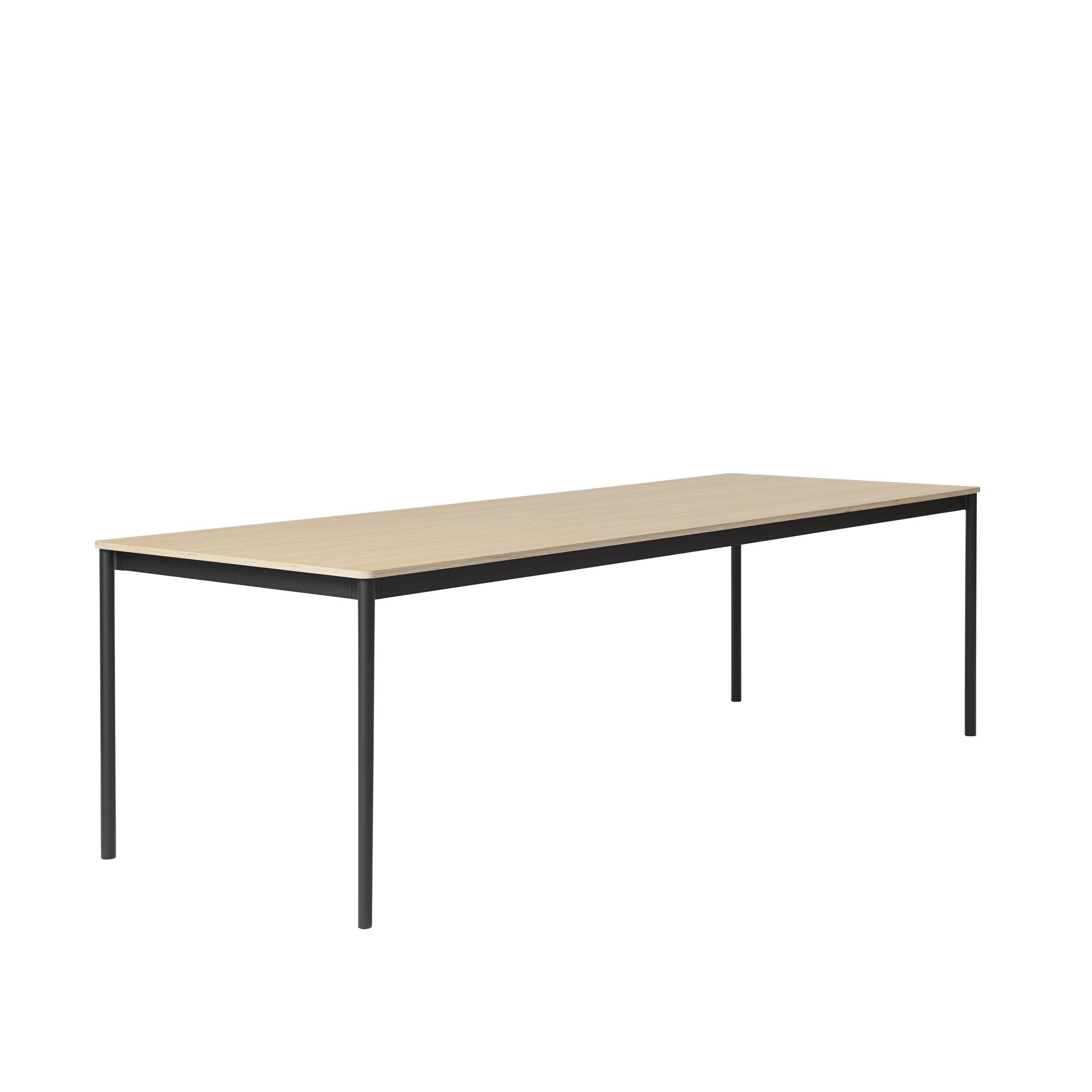 Muuto Sockel Tisch 190 X85 Cm, Eiche/Schwarz