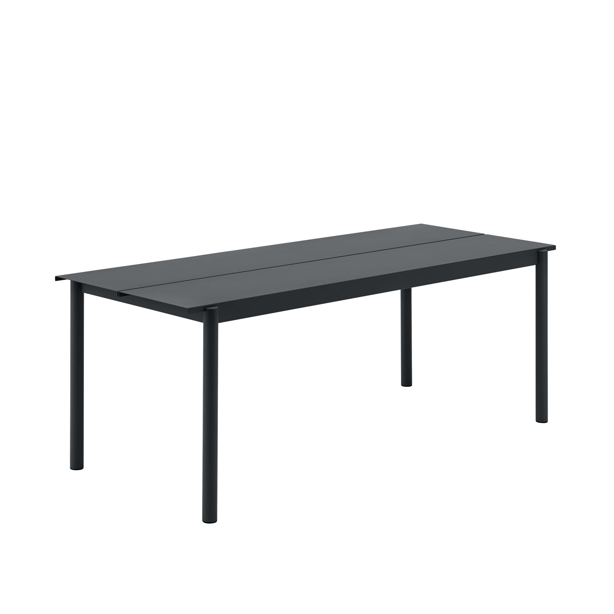 Muuto Linear Steel Table 140 X75 Cm, Black