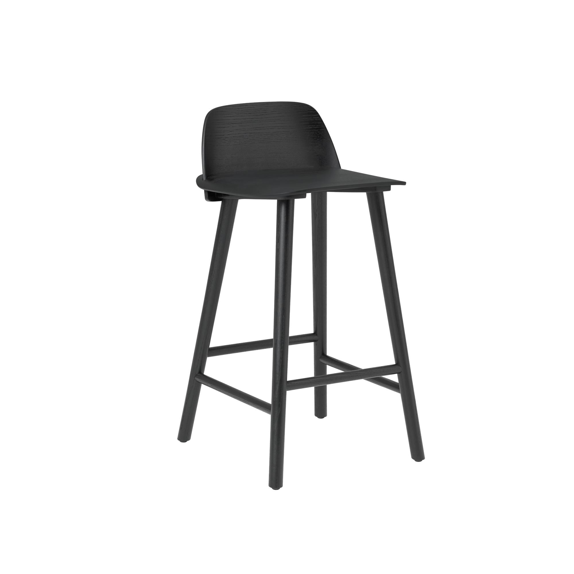 Muuto Nerd Bar Chair H 65 Cm, Black