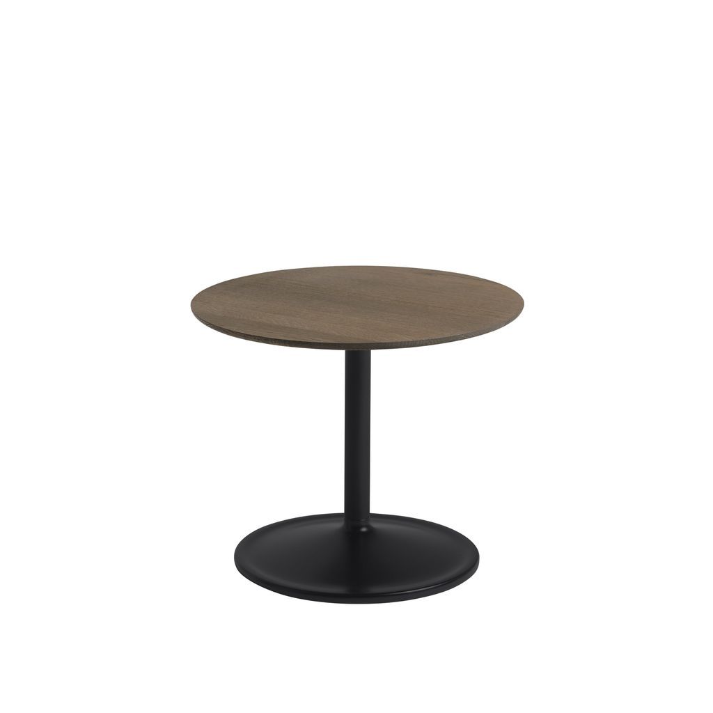 Muuto Soft Side Table øx H 48x40 Cm, Solid Oak/Black