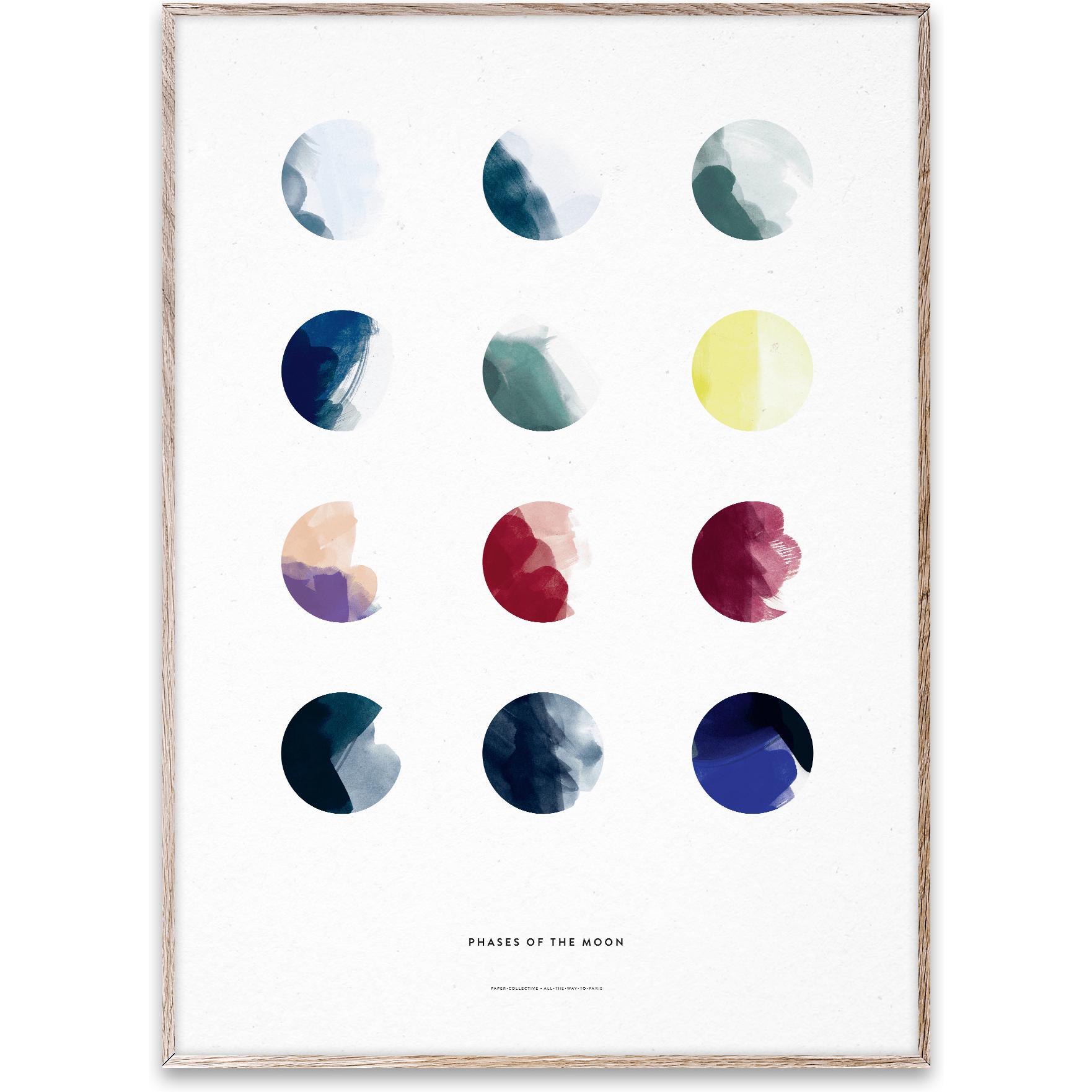 Paper Collective Moon Phasees Poster, 30x40 cm