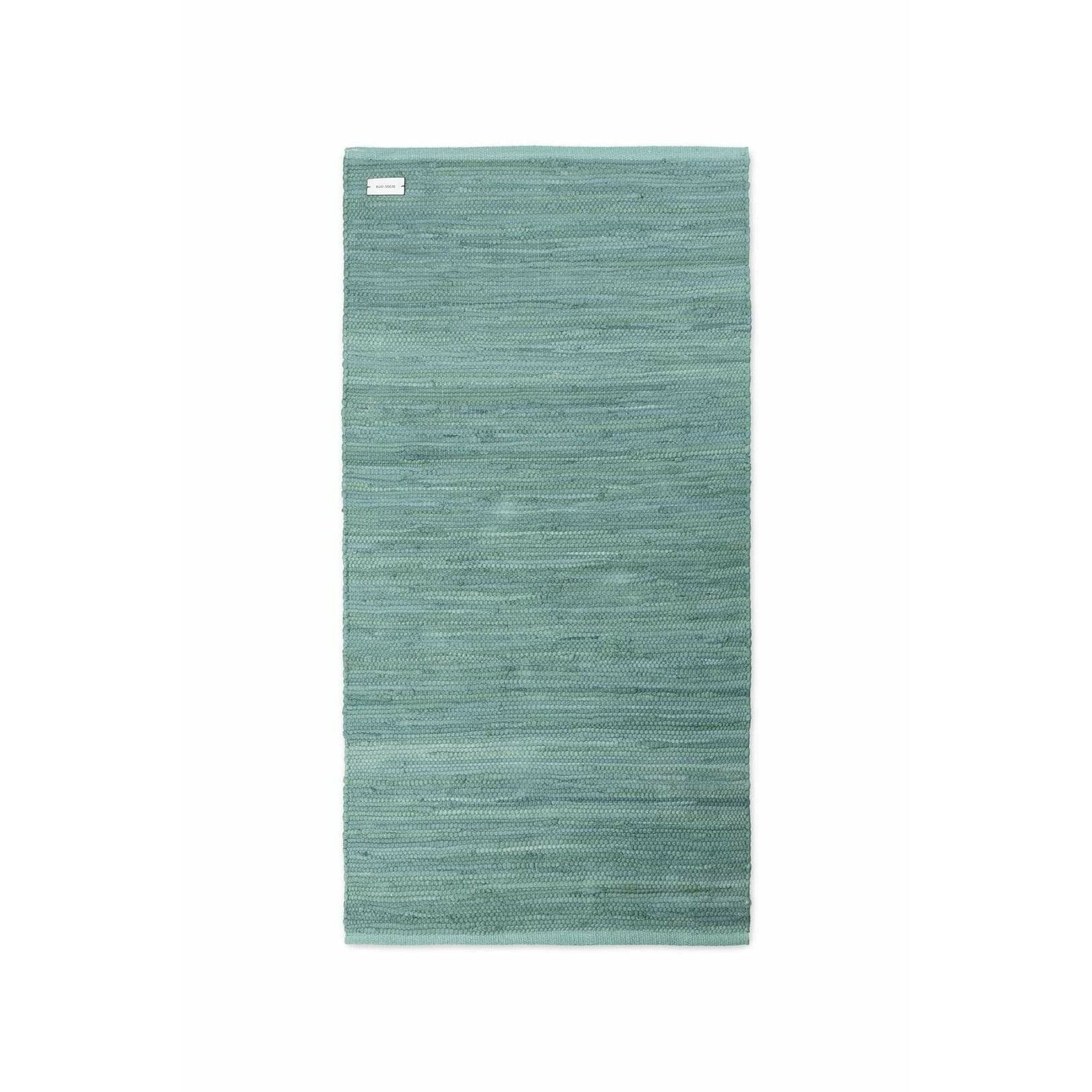 Rug Solid Katoenen tapijt Dusty Jade, 75 x 200 cm