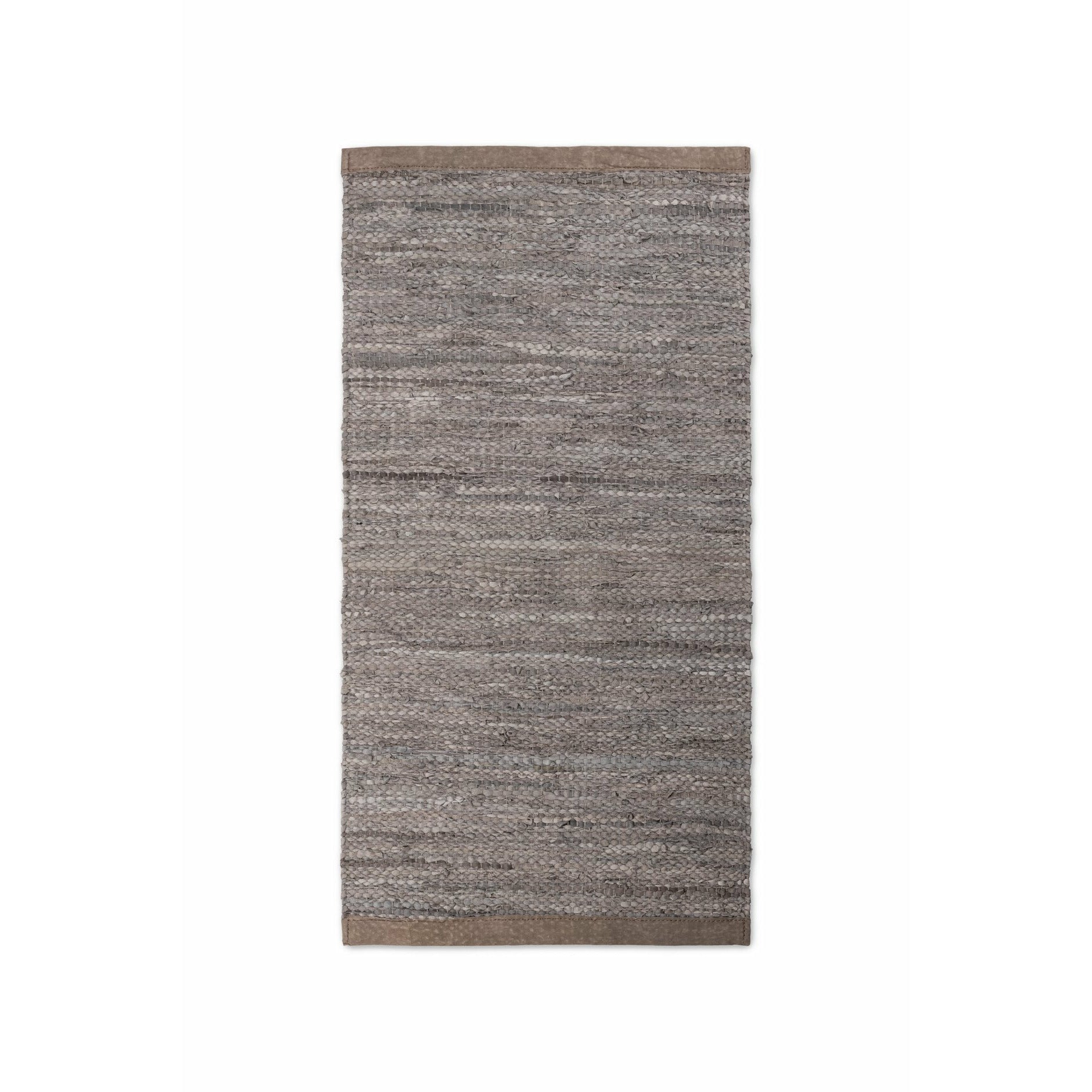 Rug Solid Leer tapijthout, 75 x 200 cm