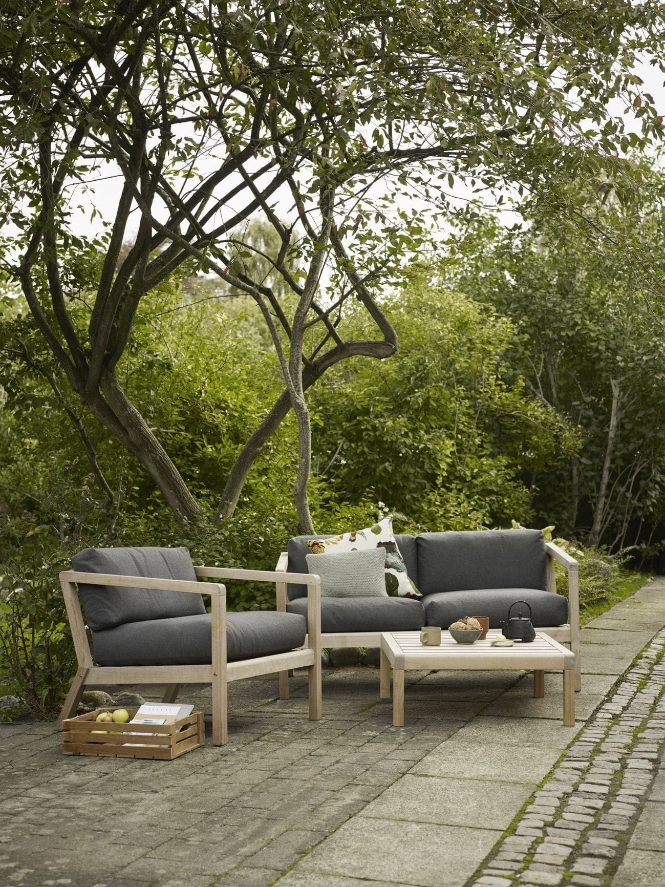 Skagerak Virkelyst 2 Sitzer -Sofa, Holzkohle