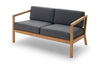 Skagerak Virkelyst 2 Sitzer -Sofa, Holzkohle