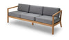 Skagerak Vireklelyst 3 Sitzer -Sofa, Asche