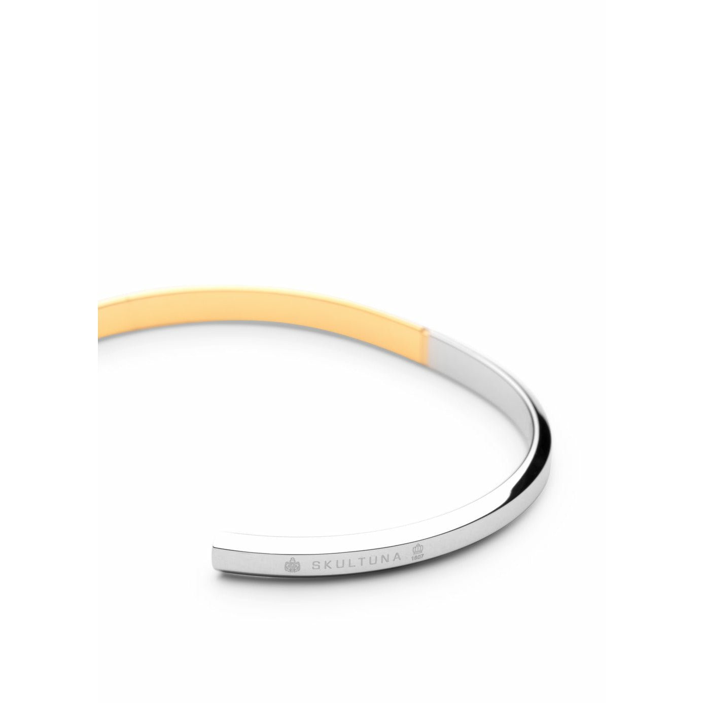 Skultuna Icon Thin Armband Large Polierter Stahl/vergoldet, ø18,5 Cm
