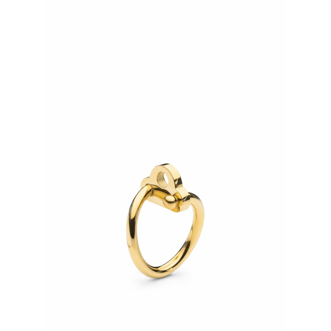 Skultuna Key Ring Medium Gold Plated, ø1,81 Cm