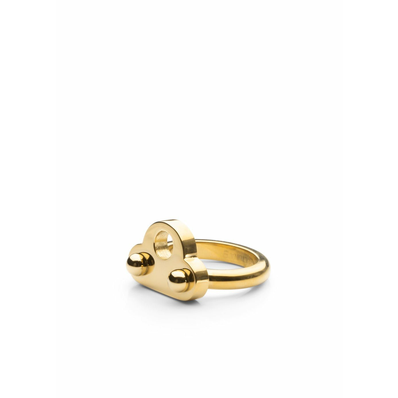 Skultuna Key Signet Ring Large Gold Plated, ø1,97 Cm