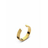 Skultuna Ribbed Ring Medium 316 L Steel Gold Plated, ø1,73 Cm