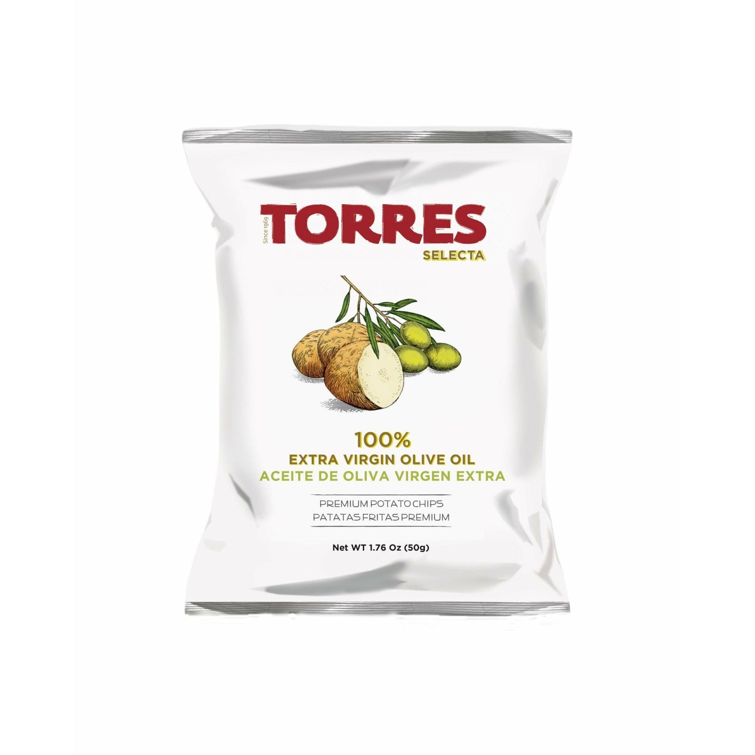 Torres Selecta olijfoliechips, 50 g